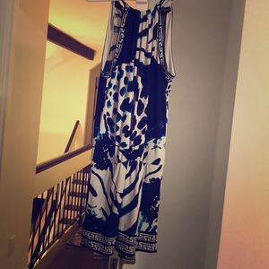 WhiteHouse BlackMarket multicolor Drop Waist Tunic